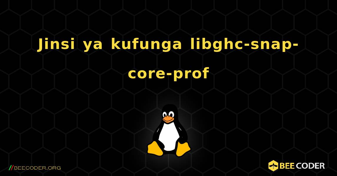 Jinsi ya kufunga libghc-snap-core-prof . Linux