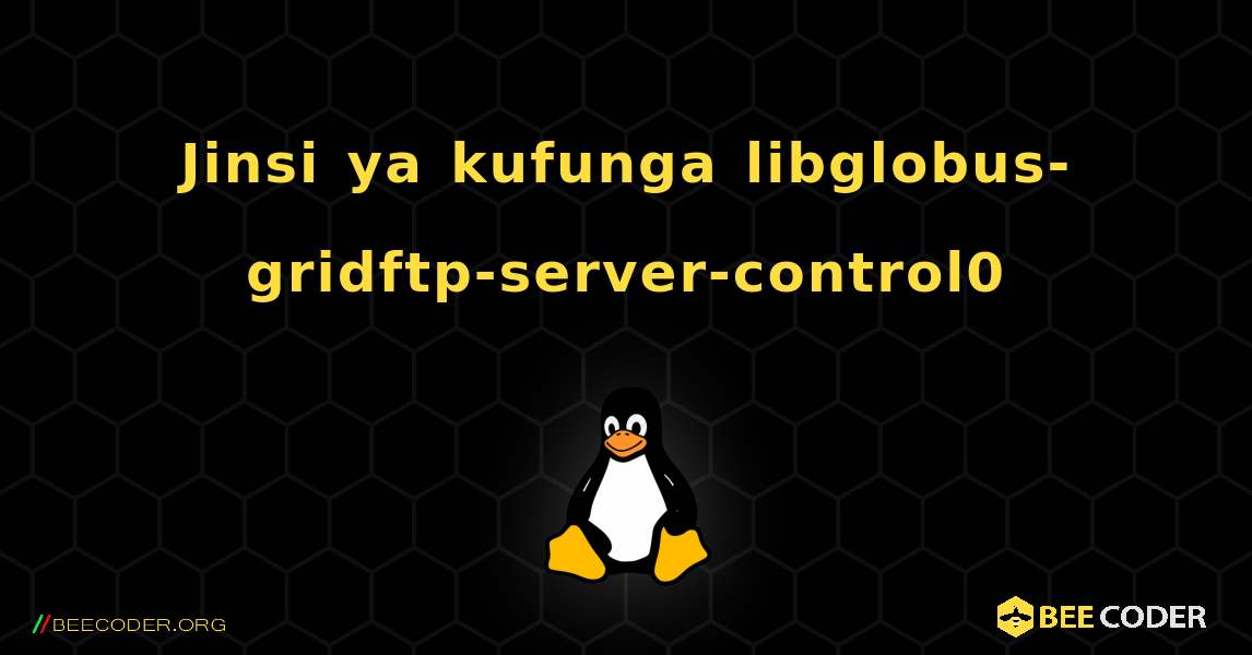 Jinsi ya kufunga libglobus-gridftp-server-control0 . Linux