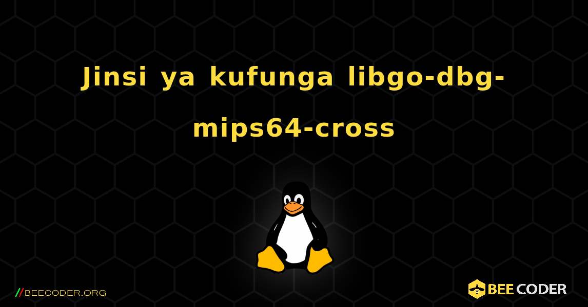 Jinsi ya kufunga libgo-dbg-mips64-cross . Linux