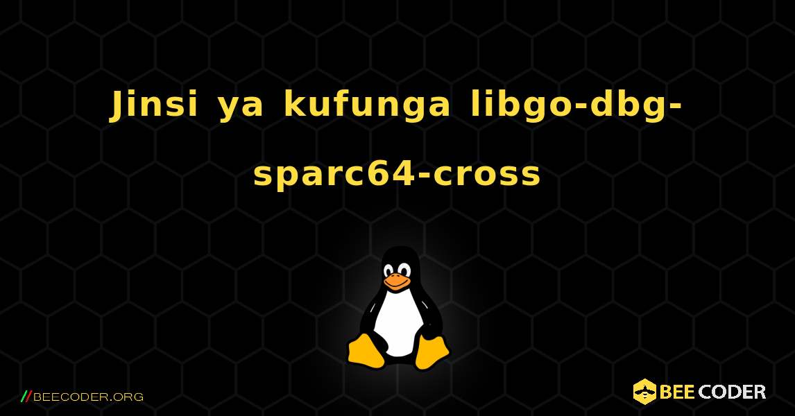 Jinsi ya kufunga libgo-dbg-sparc64-cross . Linux