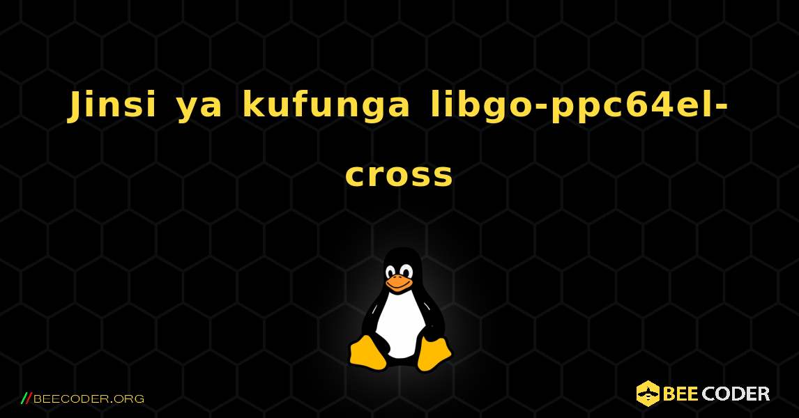 Jinsi ya kufunga libgo-ppc64el-cross . Linux