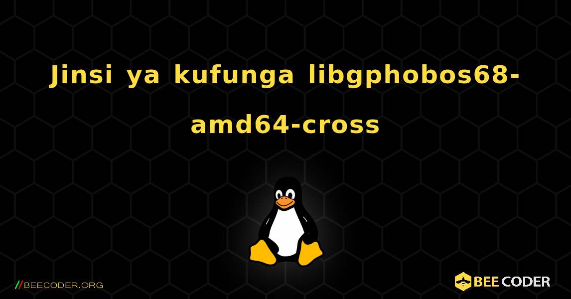 Jinsi ya kufunga libgphobos68-amd64-cross . Linux