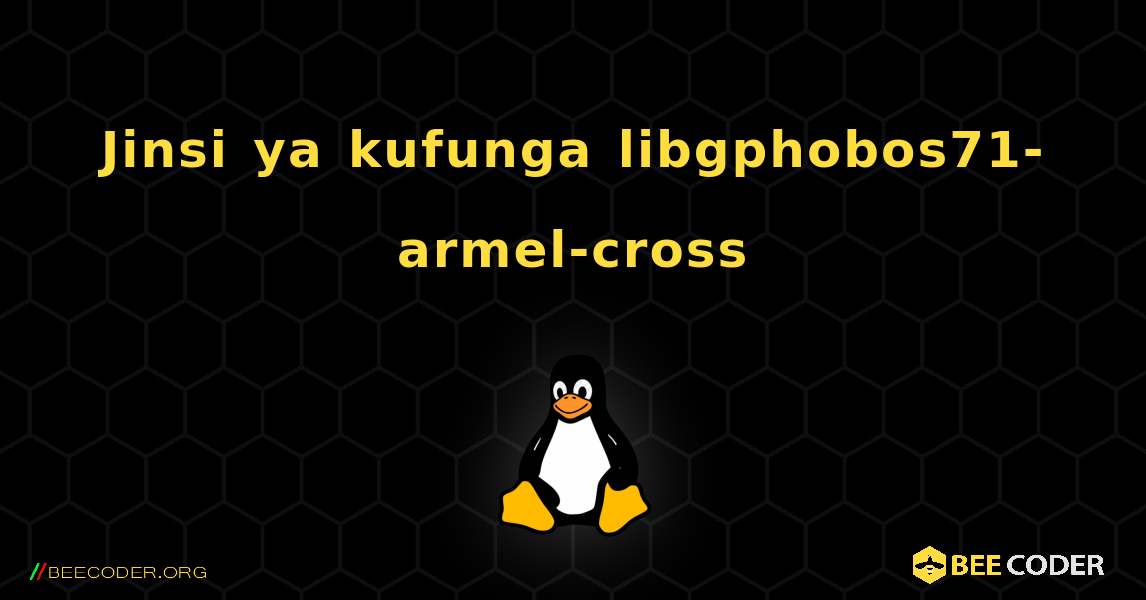 Jinsi ya kufunga libgphobos71-armel-cross . Linux