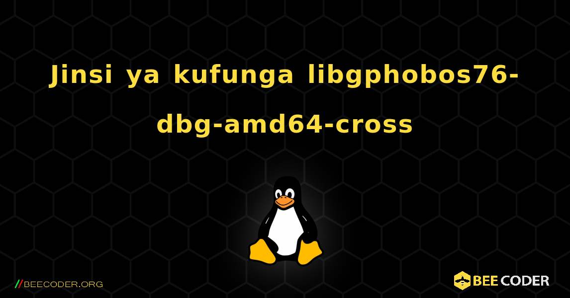 Jinsi ya kufunga libgphobos76-dbg-amd64-cross . Linux
