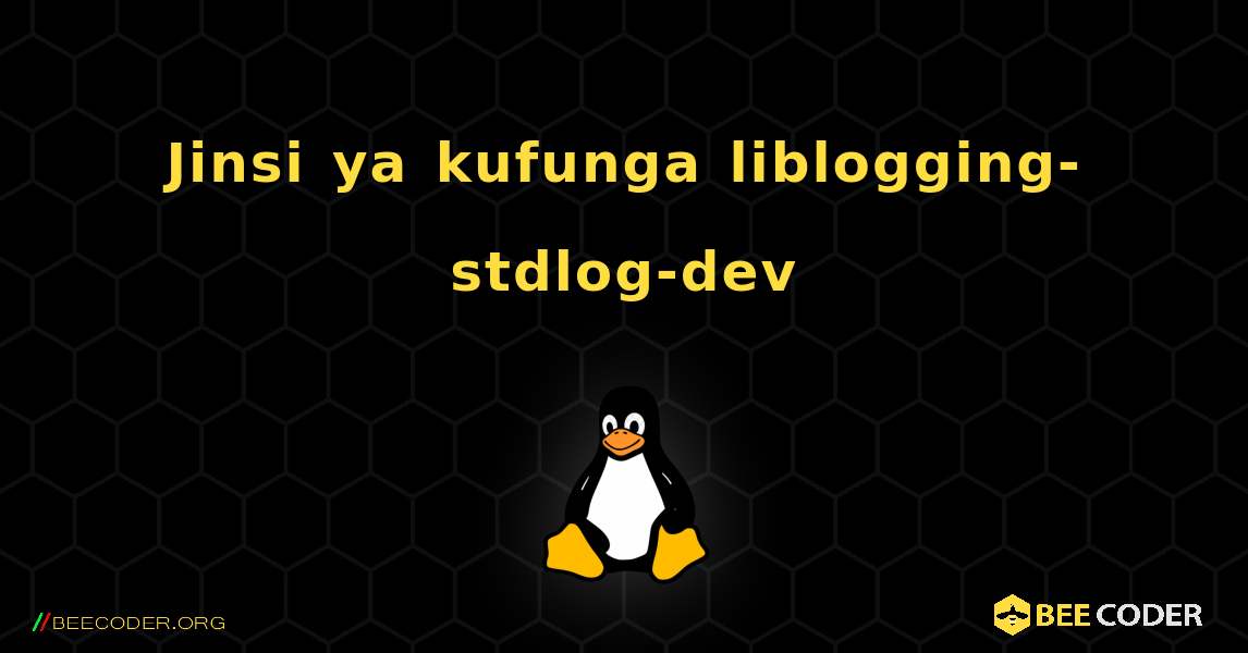 Jinsi ya kufunga liblogging-stdlog-dev . Linux