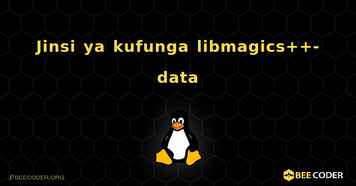 Jinsi ya kufunga libmagics++-data . Linux