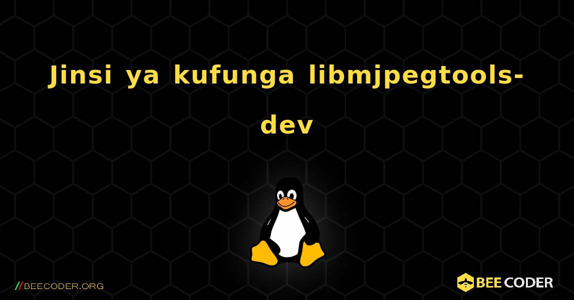 Jinsi ya kufunga libmjpegtools-dev . Linux