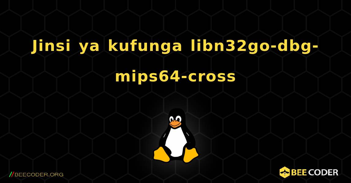 Jinsi ya kufunga libn32go-dbg-mips64-cross . Linux