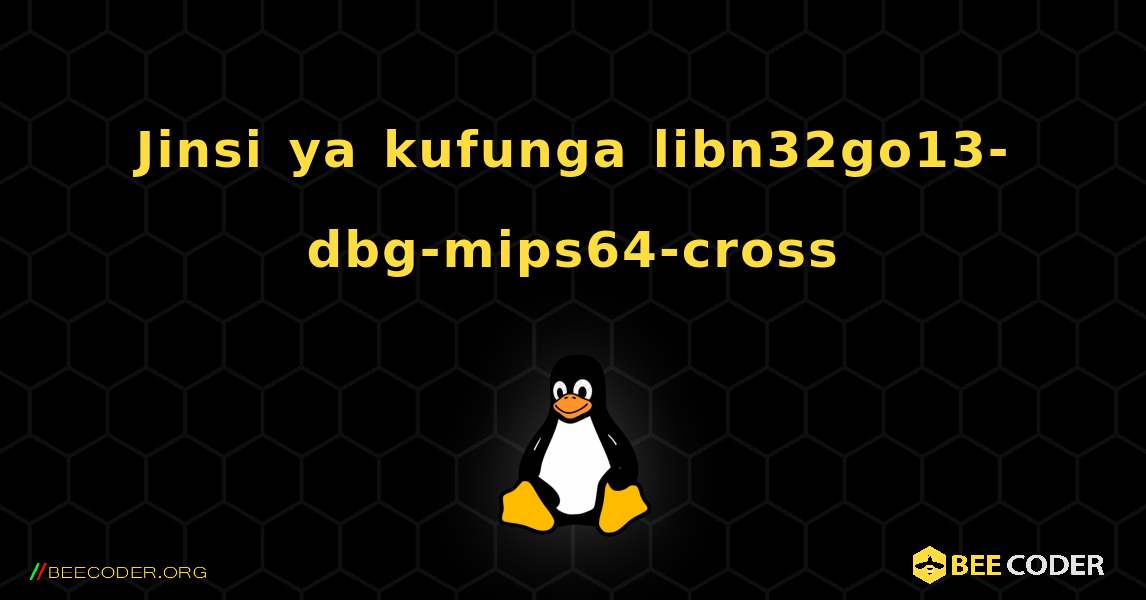 Jinsi ya kufunga libn32go13-dbg-mips64-cross . Linux