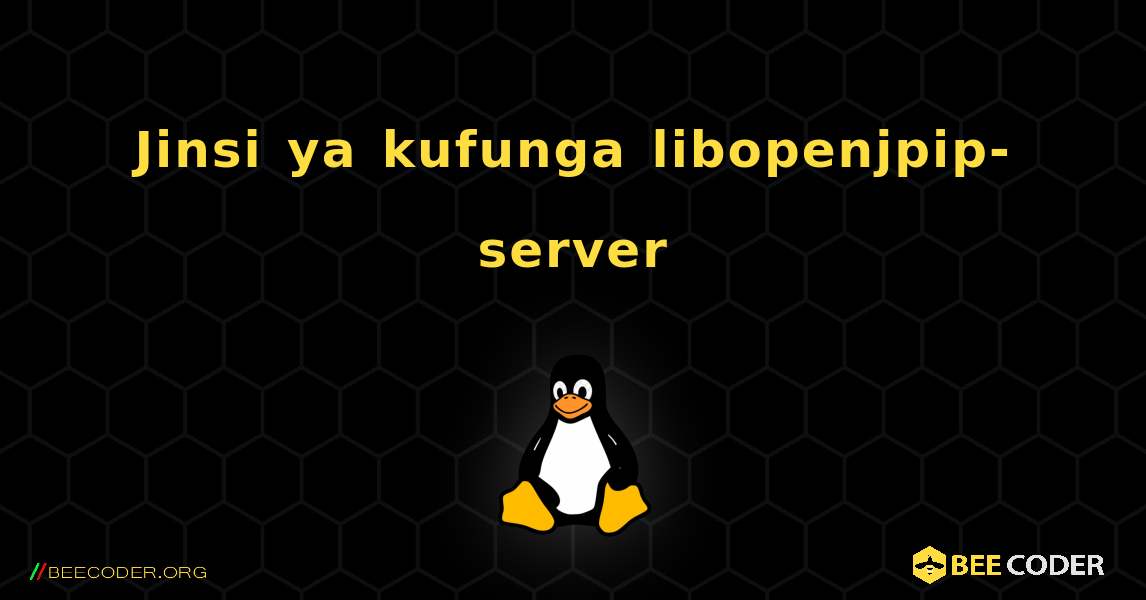 Jinsi ya kufunga libopenjpip-server . Linux