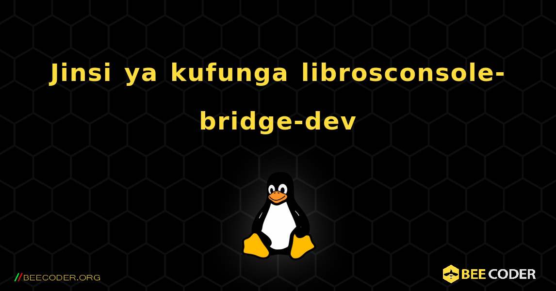 Jinsi ya kufunga librosconsole-bridge-dev . Linux