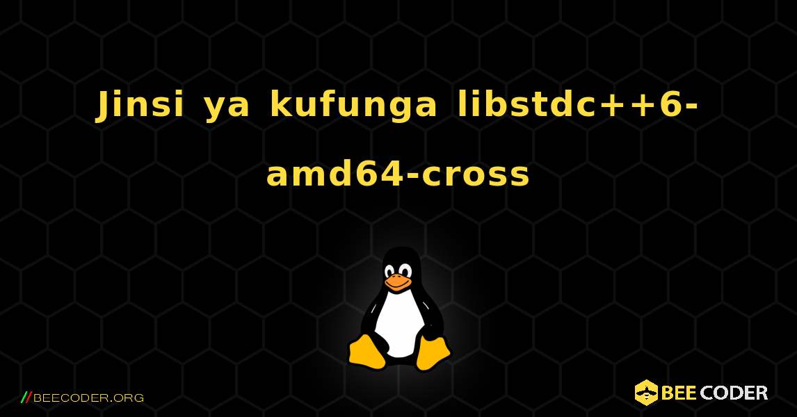 Jinsi ya kufunga libstdc++6-amd64-cross . Linux