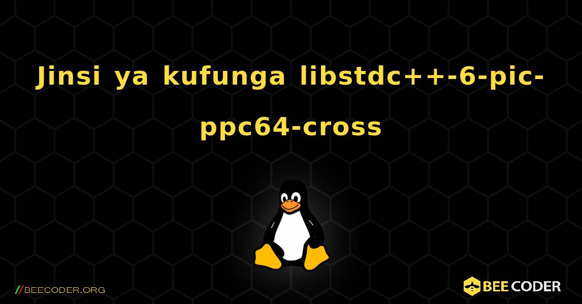 Jinsi ya kufunga libstdc++-6-pic-ppc64-cross . Linux