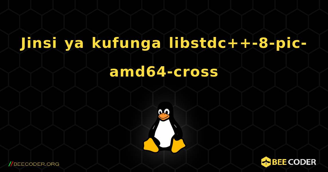 Jinsi ya kufunga libstdc++-8-pic-amd64-cross . Linux