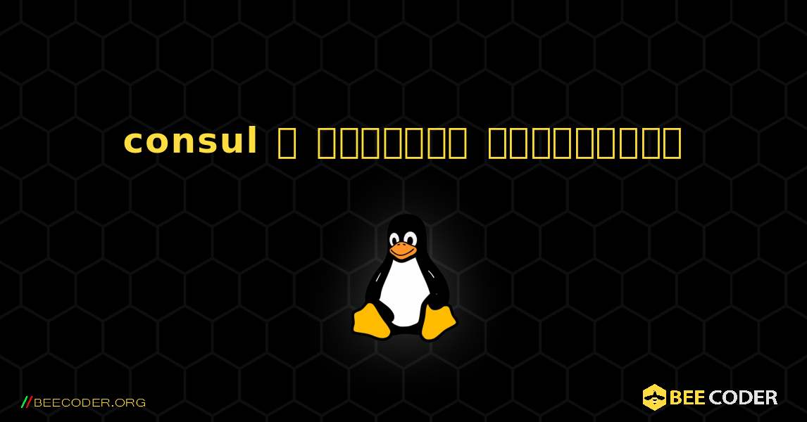 consul  ஐ எவ்வாறு நிறுவுவது. Linux