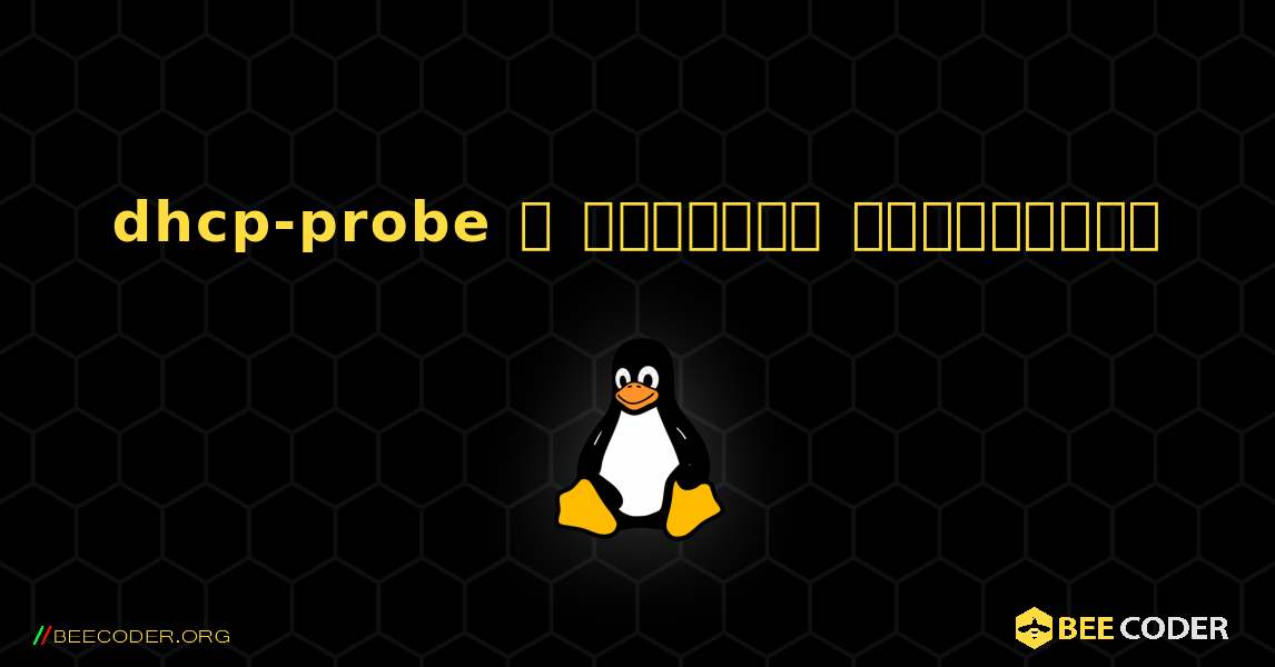 dhcp-probe  ஐ எவ்வாறு நிறுவுவது. Linux