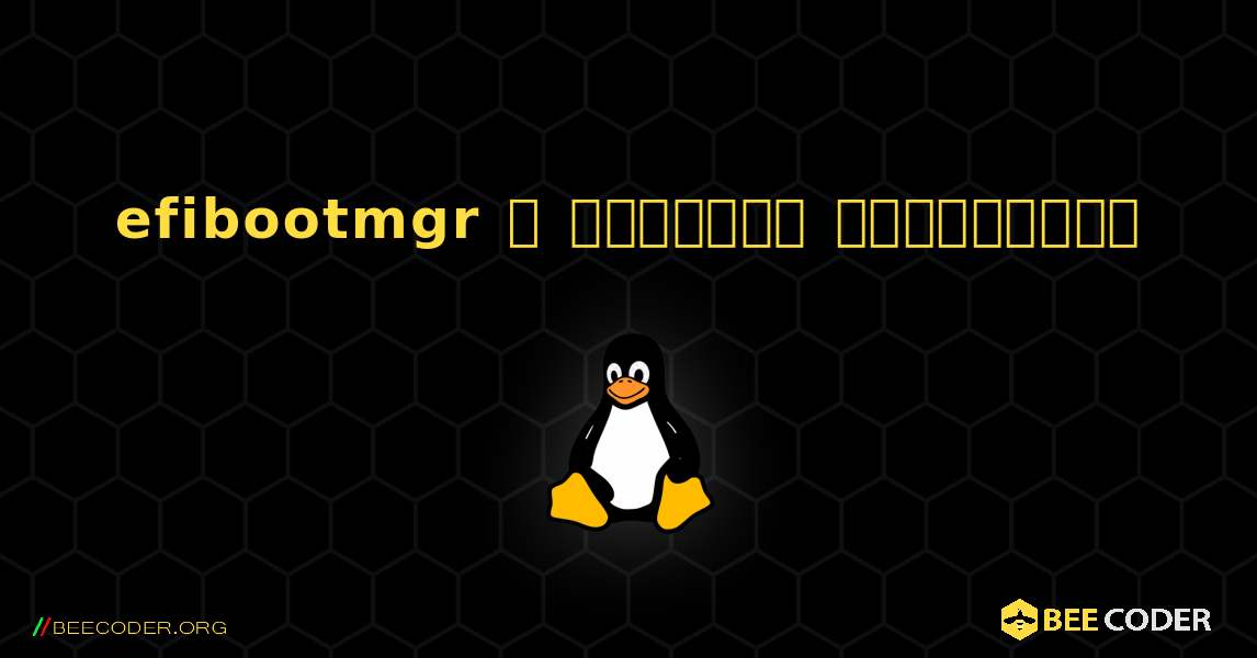 efibootmgr  ஐ எவ்வாறு நிறுவுவது. Linux