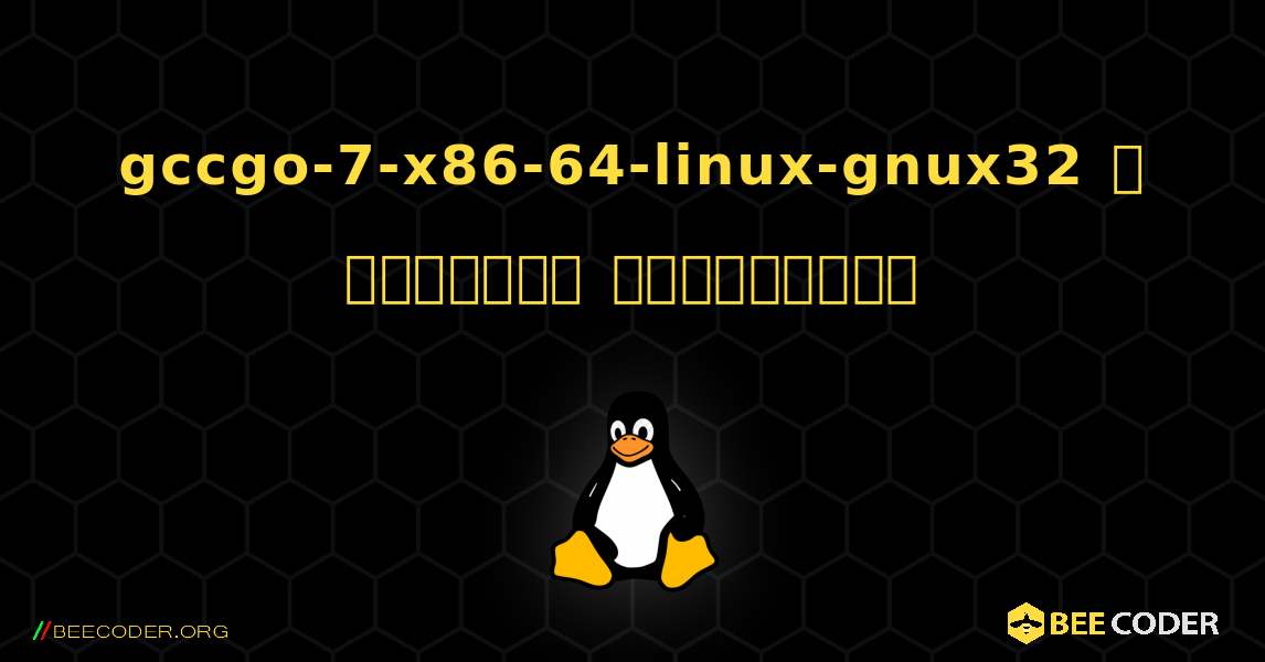 gccgo-7-x86-64-linux-gnux32  ஐ எவ்வாறு நிறுவுவது. Linux
