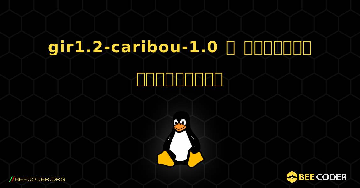 gir1.2-caribou-1.0  ஐ எவ்வாறு நிறுவுவது. Linux