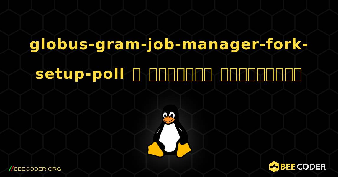 globus-gram-job-manager-fork-setup-poll  ஐ எவ்வாறு நிறுவுவது. Linux