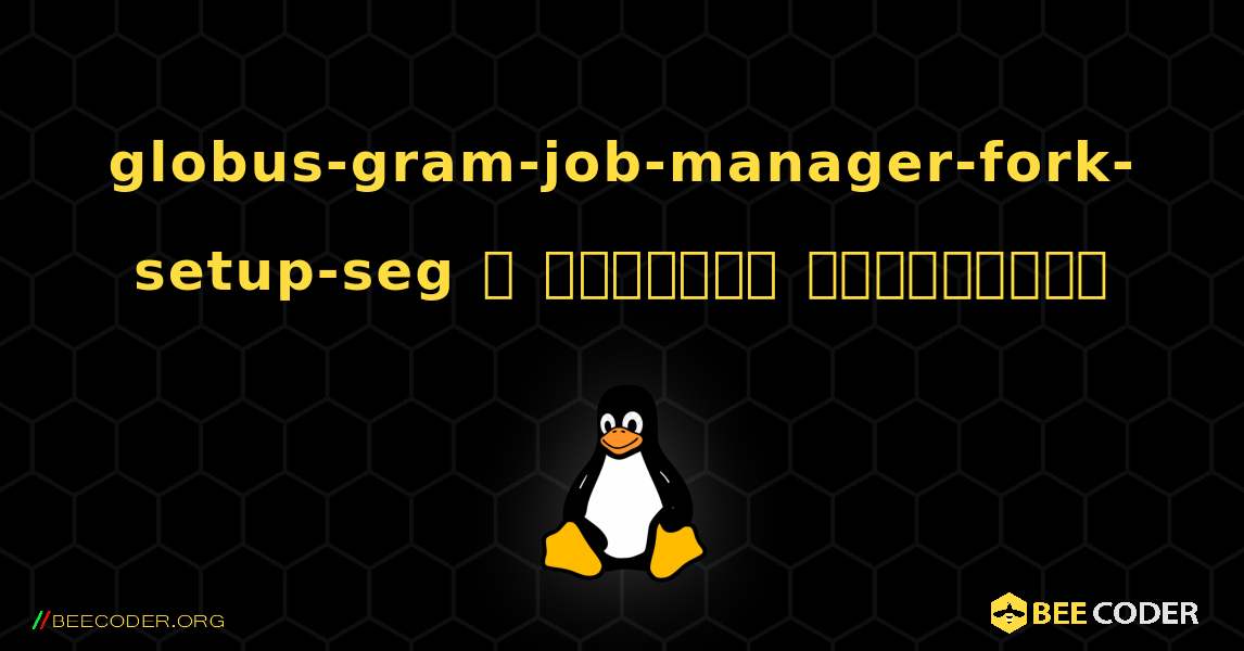 globus-gram-job-manager-fork-setup-seg  ஐ எவ்வாறு நிறுவுவது. Linux
