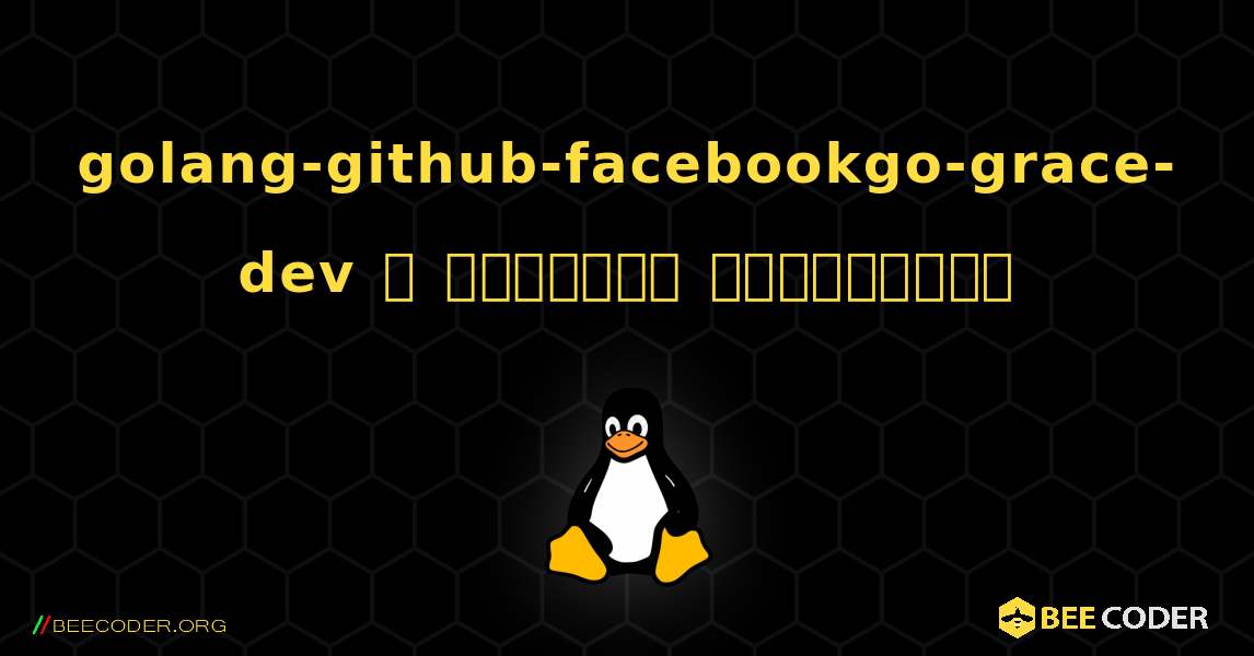 golang-github-facebookgo-grace-dev  ஐ எவ்வாறு நிறுவுவது. Linux