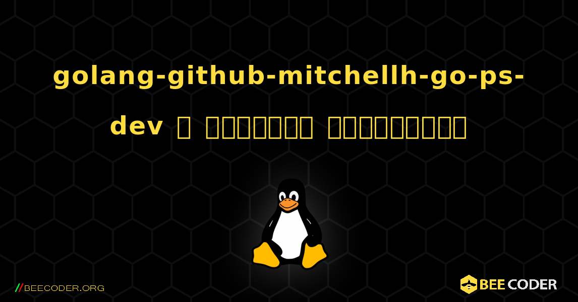 golang-github-mitchellh-go-ps-dev  ஐ எவ்வாறு நிறுவுவது. Linux