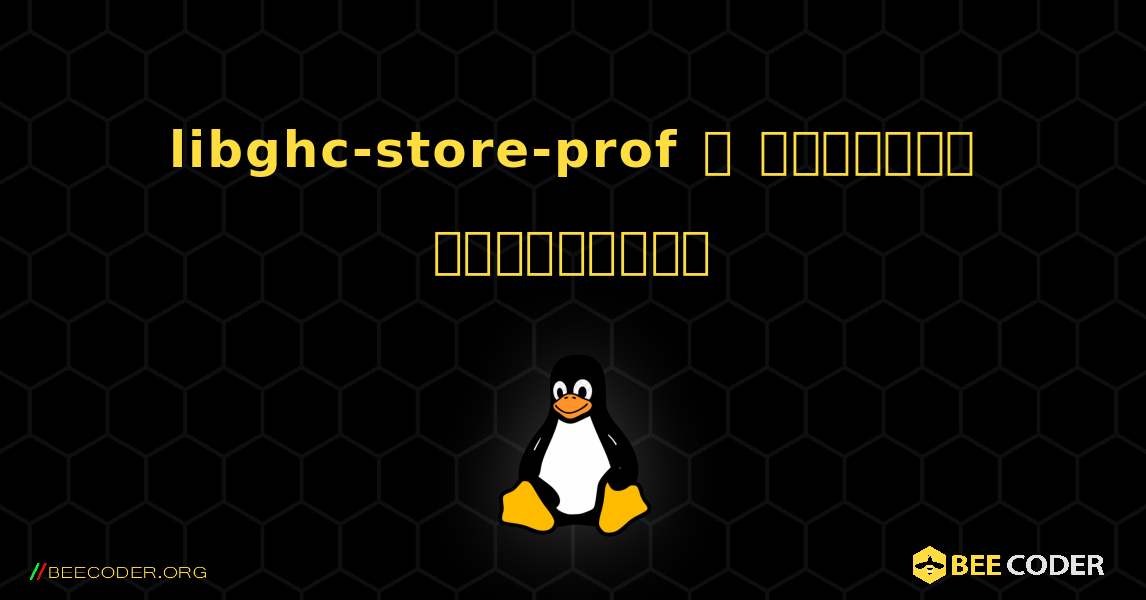 libghc-store-prof  ஐ எவ்வாறு நிறுவுவது. Linux