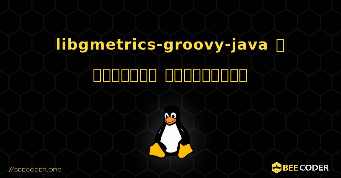 libgmetrics-groovy-java  ஐ எவ்வாறு நிறுவுவது. Linux