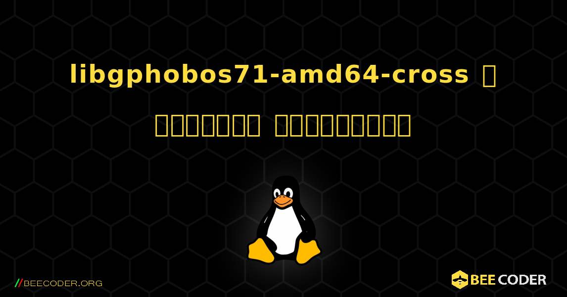 libgphobos71-amd64-cross  ஐ எவ்வாறு நிறுவுவது. Linux