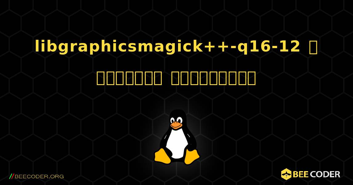 libgraphicsmagick++-q16-12  ஐ எவ்வாறு நிறுவுவது. Linux