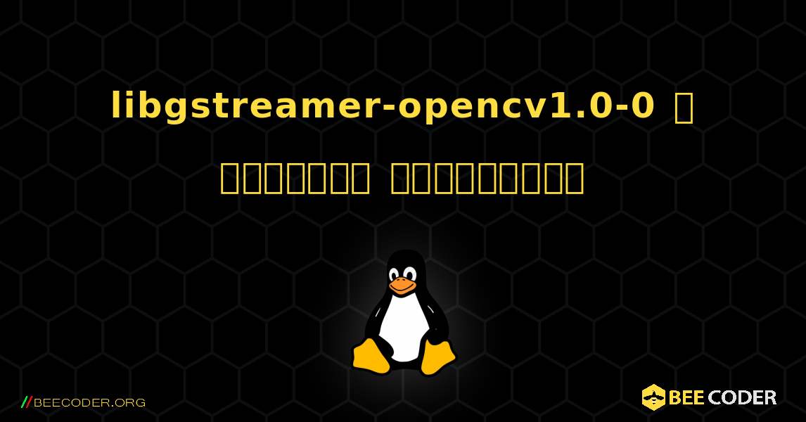 libgstreamer-opencv1.0-0  ஐ எவ்வாறு நிறுவுவது. Linux