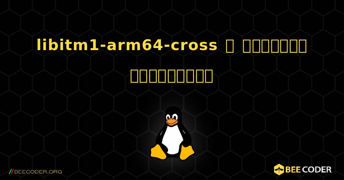 libitm1-arm64-cross  ஐ எவ்வாறு நிறுவுவது. Linux