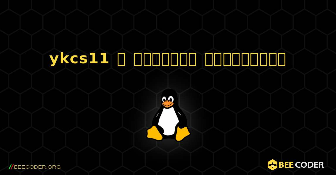 ykcs11  ஐ எவ்வாறு நிறுவுவது. Linux
