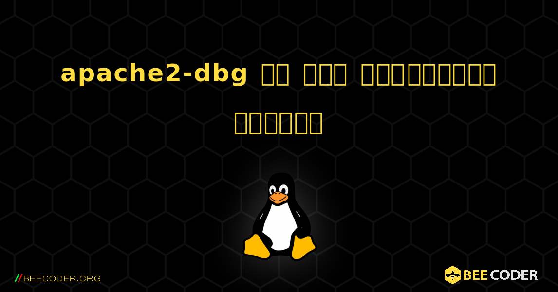 apache2-dbg ని ఎలా ఇన్‌స్టాల్ చేయాలి. Linux