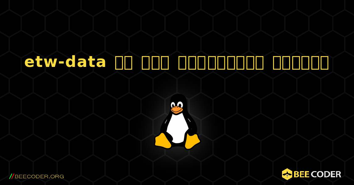 etw-data ని ఎలా ఇన్‌స్టాల్ చేయాలి. Linux