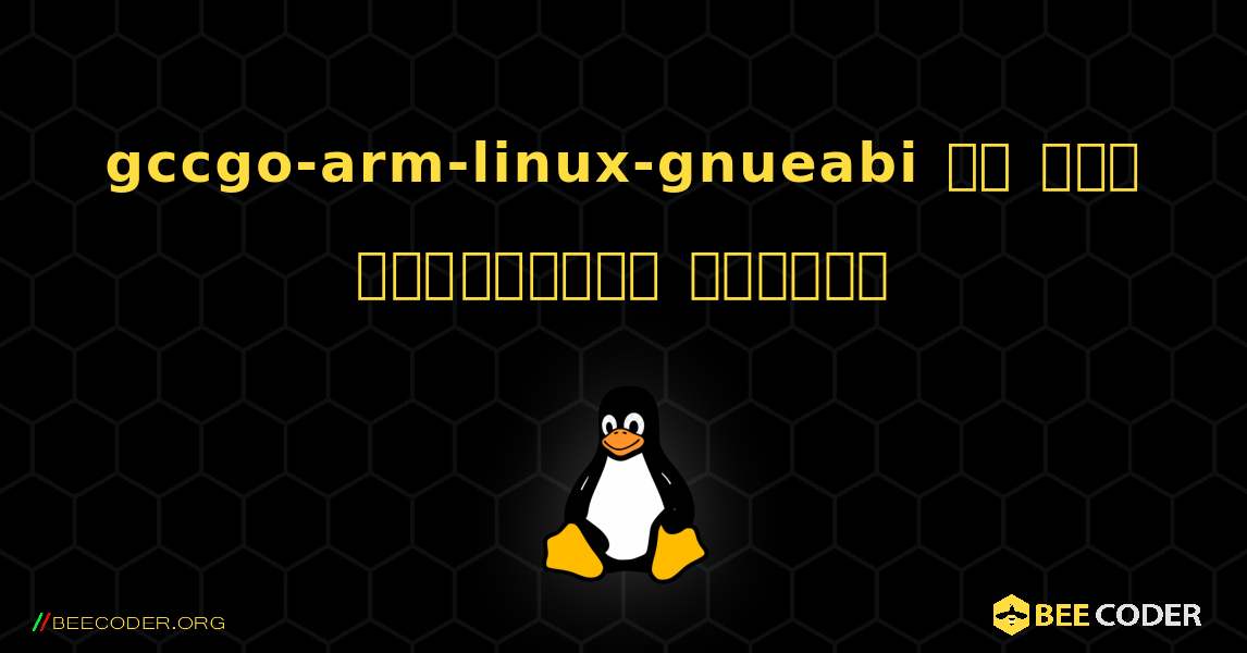 gccgo-arm-linux-gnueabi ని ఎలా ఇన్‌స్టాల్ చేయాలి. Linux