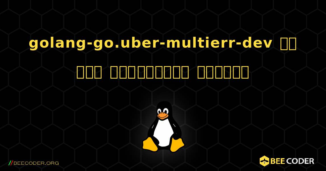 golang-go.uber-multierr-dev ని ఎలా ఇన్‌స్టాల్ చేయాలి. Linux