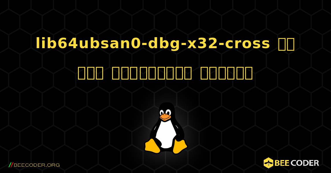 lib64ubsan0-dbg-x32-cross ని ఎలా ఇన్‌స్టాల్ చేయాలి. Linux