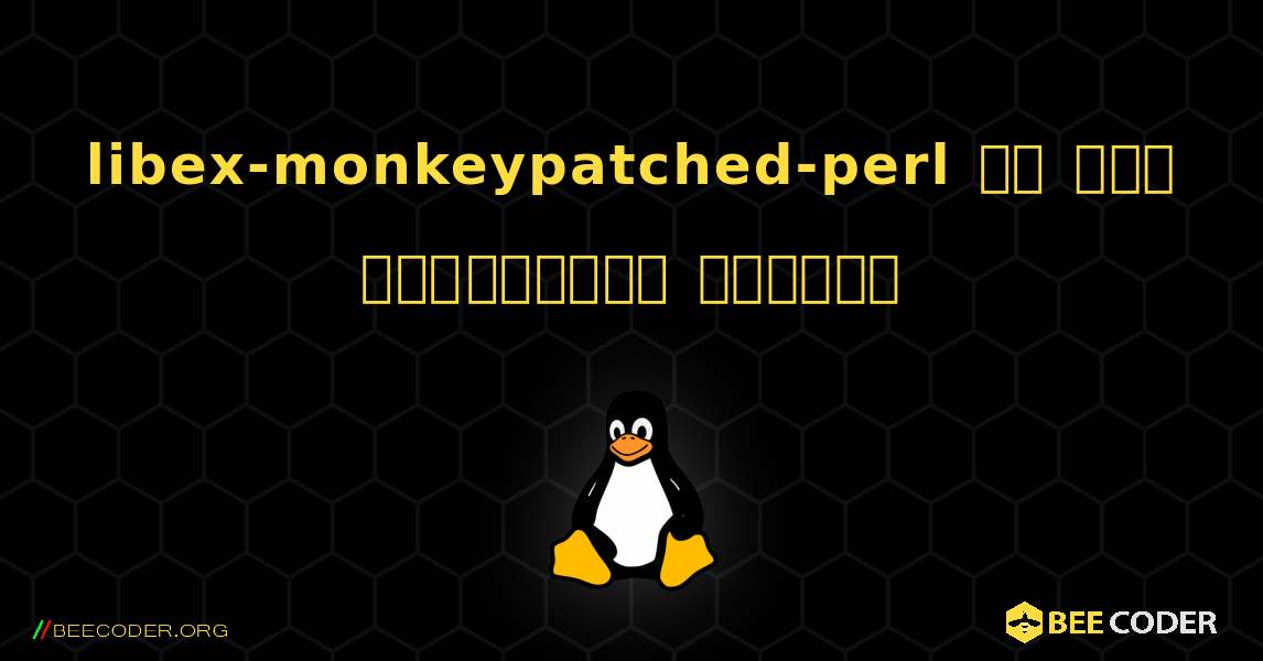 libex-monkeypatched-perl ని ఎలా ఇన్‌స్టాల్ చేయాలి. Linux