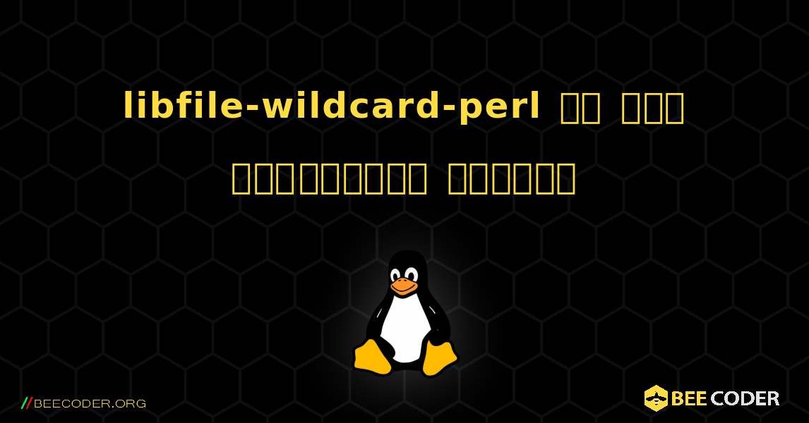 libfile-wildcard-perl ని ఎలా ఇన్‌స్టాల్ చేయాలి. Linux