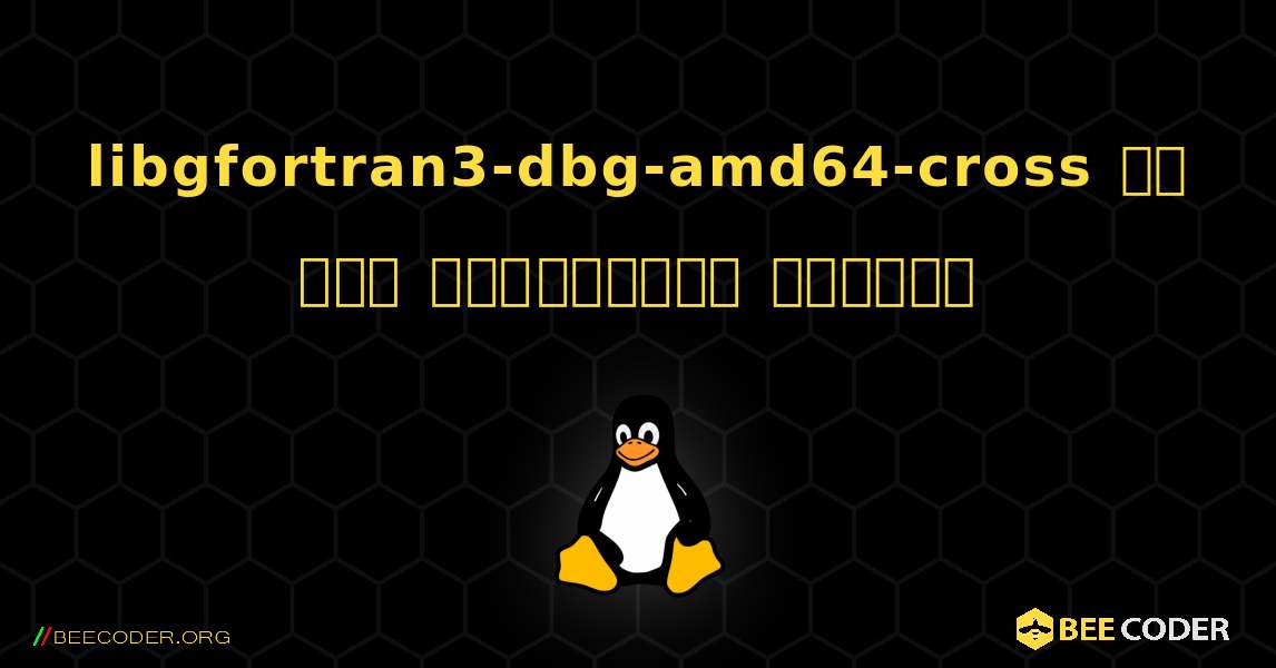 libgfortran3-dbg-amd64-cross ని ఎలా ఇన్‌స్టాల్ చేయాలి. Linux