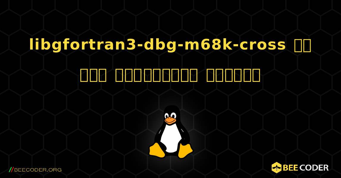 libgfortran3-dbg-m68k-cross ని ఎలా ఇన్‌స్టాల్ చేయాలి. Linux