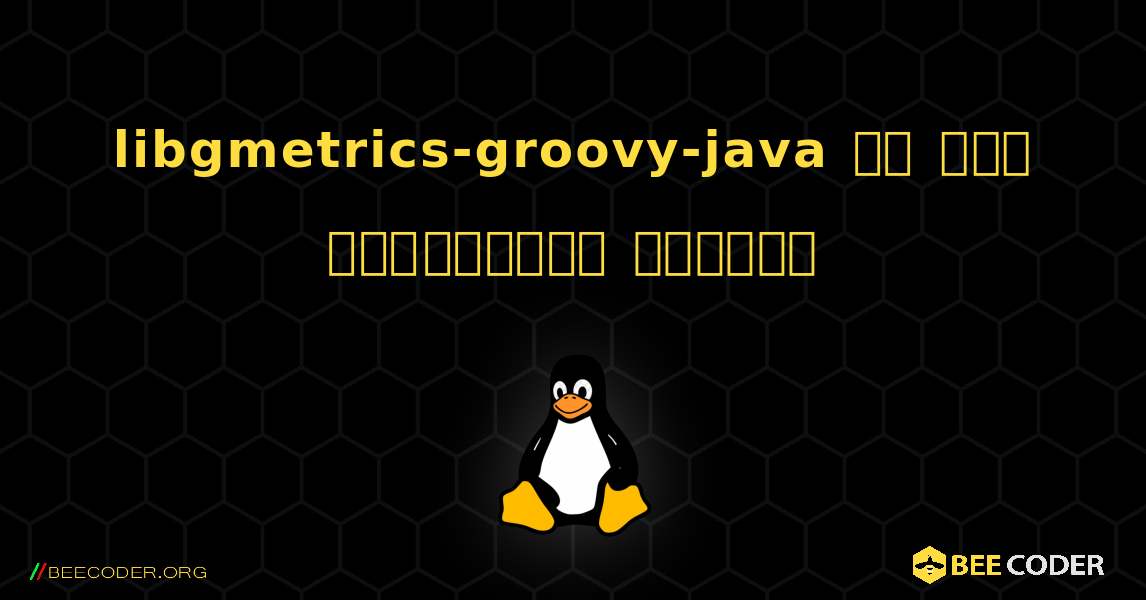 libgmetrics-groovy-java ని ఎలా ఇన్‌స్టాల్ చేయాలి. Linux