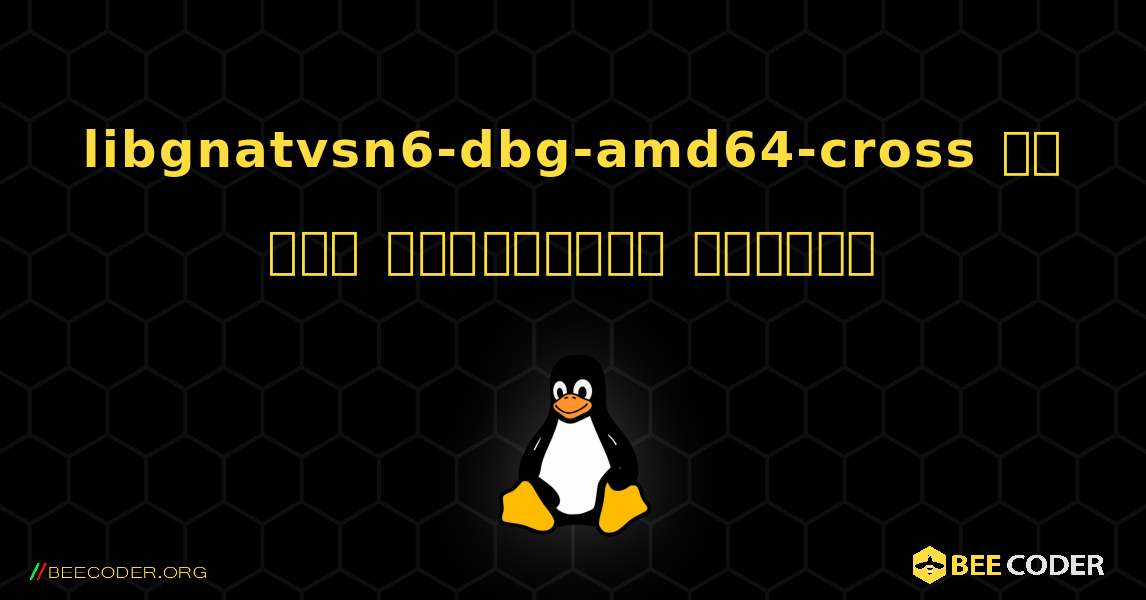 libgnatvsn6-dbg-amd64-cross ని ఎలా ఇన్‌స్టాల్ చేయాలి. Linux