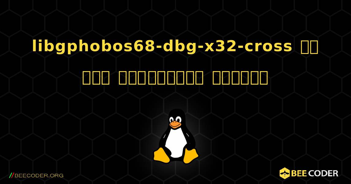 libgphobos68-dbg-x32-cross ని ఎలా ఇన్‌స్టాల్ చేయాలి. Linux