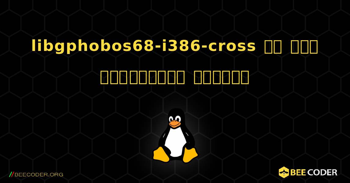 libgphobos68-i386-cross ని ఎలా ఇన్‌స్టాల్ చేయాలి. Linux