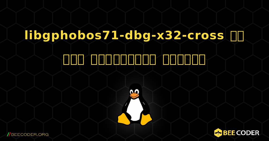 libgphobos71-dbg-x32-cross ని ఎలా ఇన్‌స్టాల్ చేయాలి. Linux