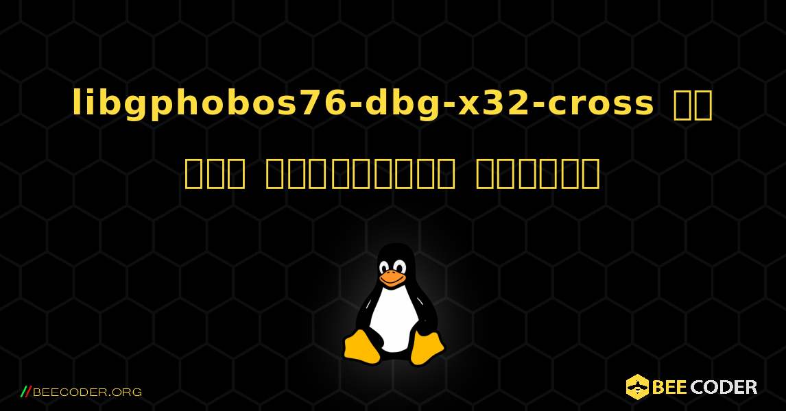 libgphobos76-dbg-x32-cross ని ఎలా ఇన్‌స్టాల్ చేయాలి. Linux