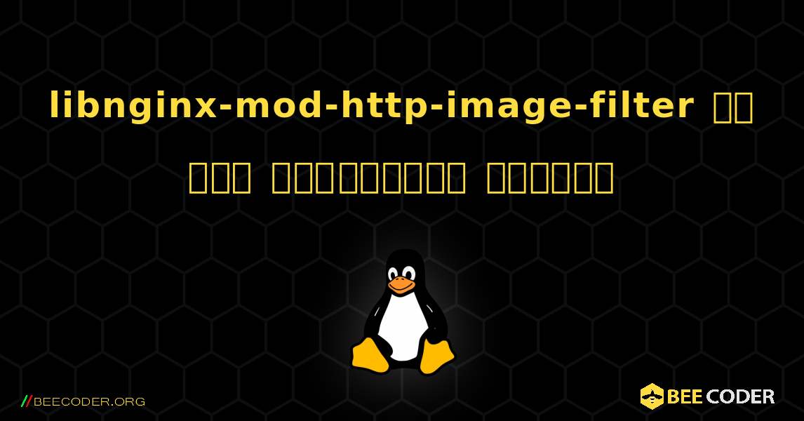 libnginx-mod-http-image-filter ని ఎలా ఇన్‌స్టాల్ చేయాలి. Linux